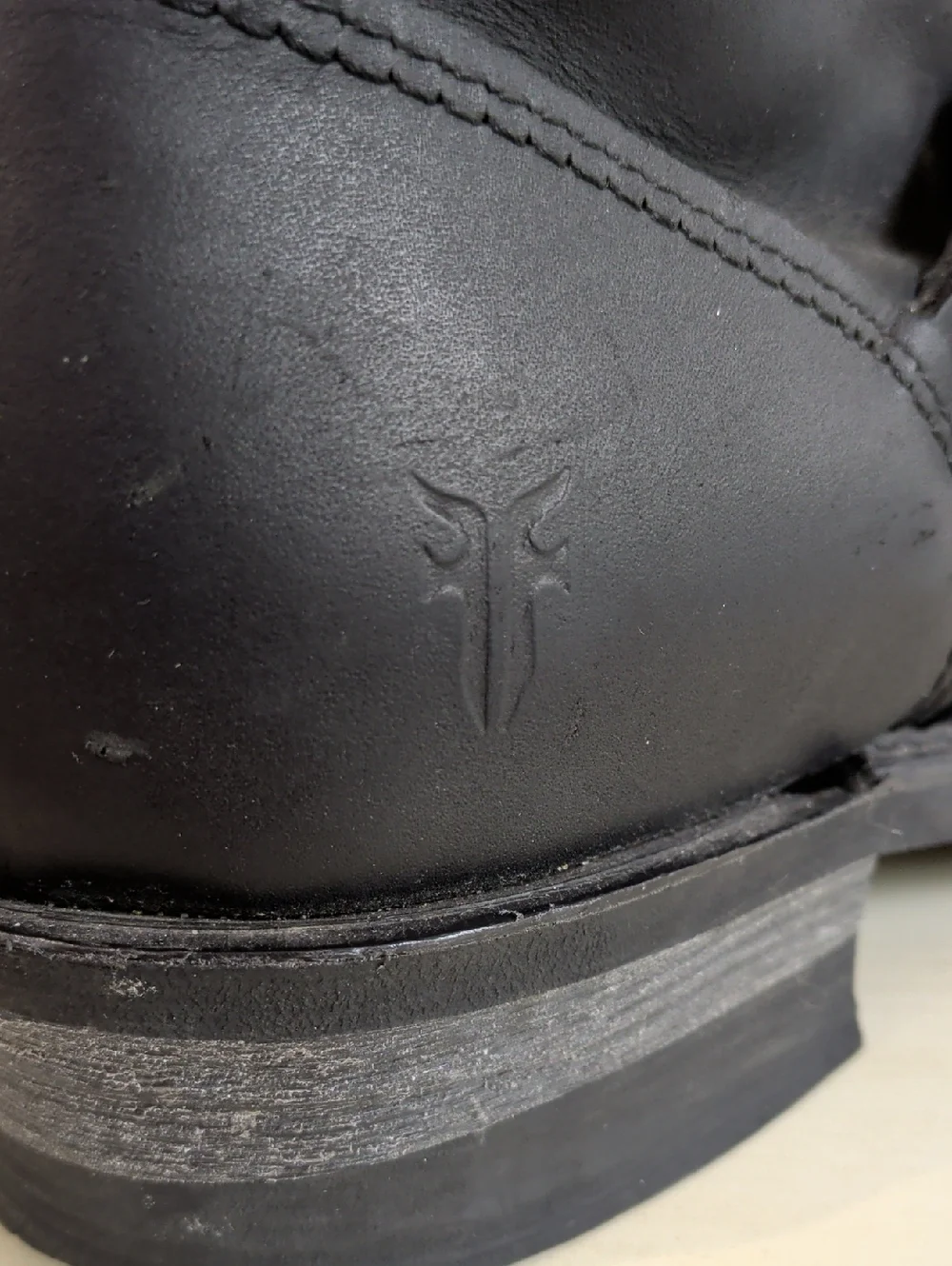 Frye Black Leather Moto Boots With Silver Buckles Size 9 Women's - Picture 6 of 12